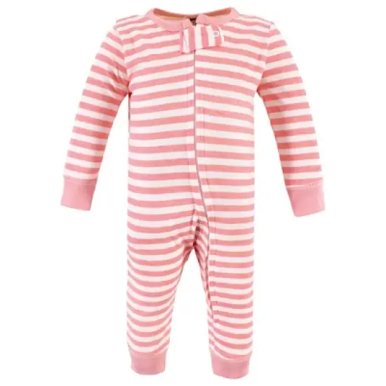 Hudson Baby Infant Girl Cotton Sleep and Play, Lemon image {3}