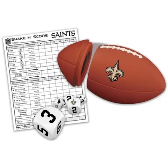 MasterPieces Officially Licsenced NFL New Orleans Saints Shake N' Score Dice Game for Age 6 and Up image {2}