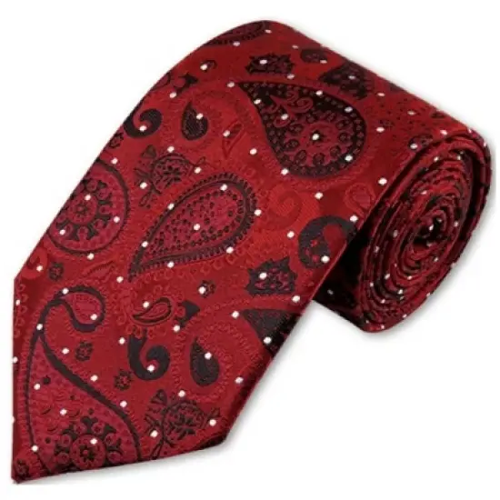 Men's Paisley 3.35 Inch Wide And 58 Inch Long Woven Neckties image {4}
