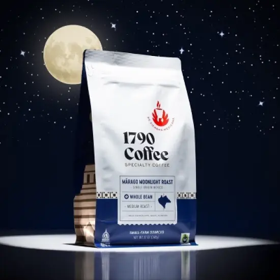 1790 Coffee M&aacute;rago Moonlight Roast Medium Roast Whole Bean Coffee &ndash; 12 oz image {5}