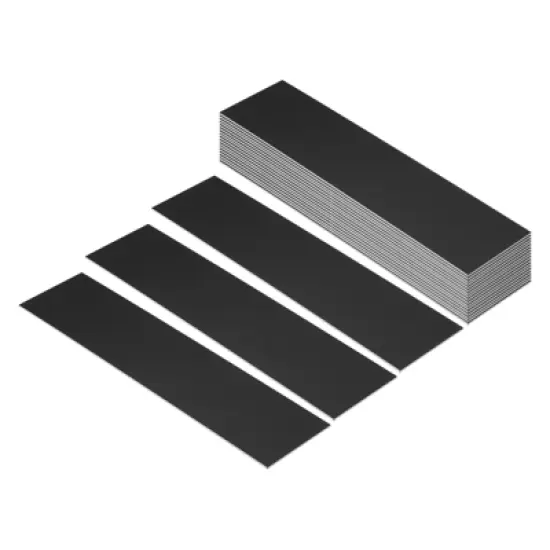 Unique Bargains Custom Engraved Blank Rectangle Name Plates 20 Pcs image {4}