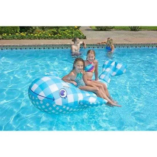 Poolmaster Willy The Whale Swimming Pool Float Rider image {2}