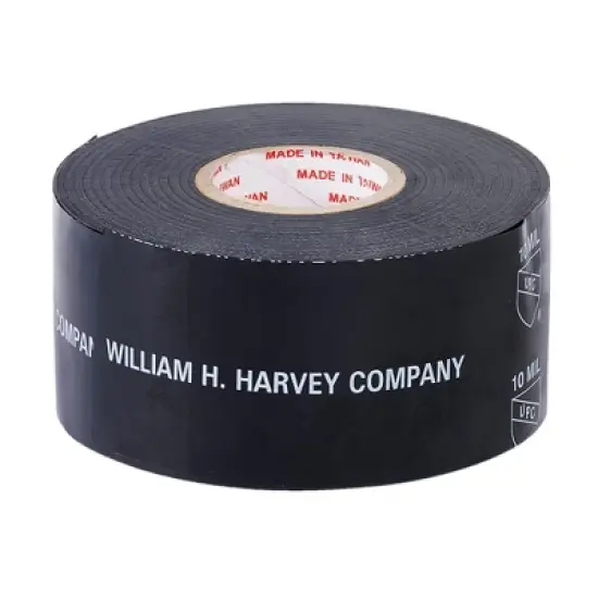 William Harvey 10ML Poly Pipe Wrap for Industrial Use, Black, 2" x 100' image {3}