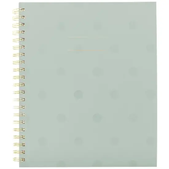 Sugar Paper Essentials Large Spiral Notebook Green Gloss Dot image {6}