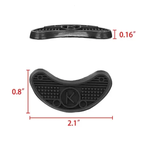 INSPIRE CHIC Nonslip Rubber Shoes Boots Sole Heel Repair Plate Tips Pad 20 Pcs image {1}