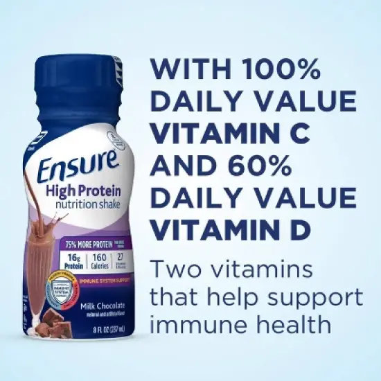 Ensure High Protein Shake - Milk Chocolate - 6ct/48 fl oz image {3}