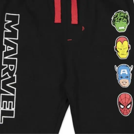 Marvel Avengers Hulk Black Panther Captain America 2 Pack Pants Toddler image {5}