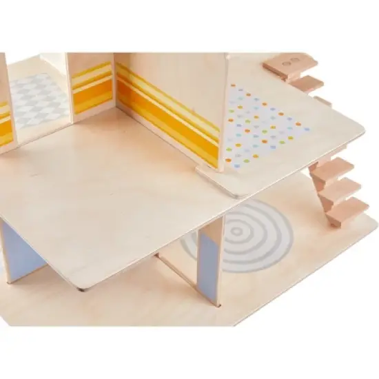 HABA Little Friends Dollhouse City Villa with 10 Pieces of Furniture image {4}