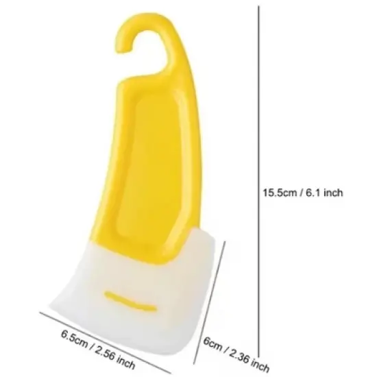 Kitcheniva Silicone Pot Scraper Non-Scratch Cleaning Tool 2 Pcs image {3}