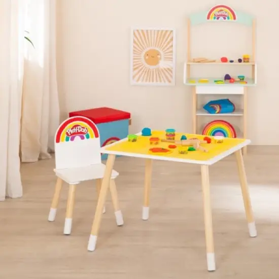 Play-Doh Creative Seating Set: Table, Chair, 6 Colors, 3D Mat, Tools, Kids 3+ image {8}
