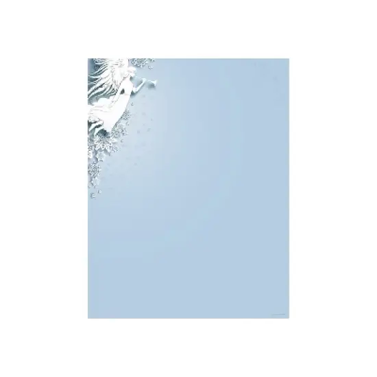 Great Papers Winter Snow Angel Holiday Letterhead Multicolor 50/Pack (2023040) image {1}