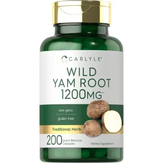 Carlyle Wild Yam Root 1200mg | 200 Capsules image {7}