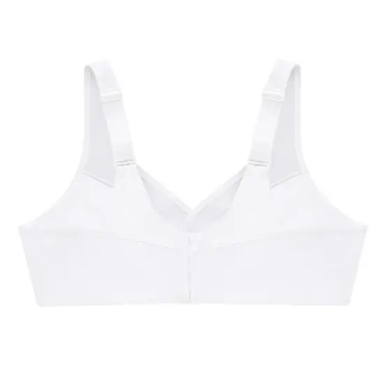 Glamorise Womens MagicLift Active Support Wirefree Bra 1005 White image {4}