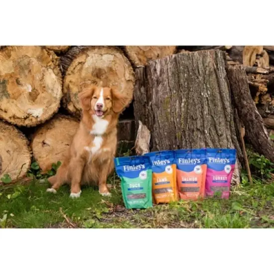Finley's All Natural Soft Training Bite Variety Pack Chewy with Salmon, Duck, Turkey and Lamb Flavor Dog Treats - 4pk/64oz image {7}