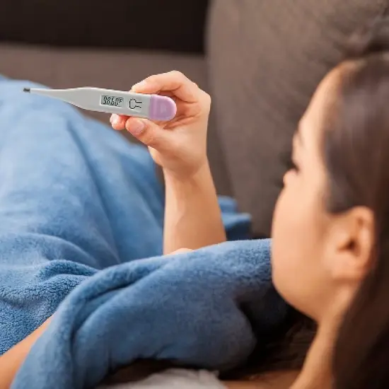 MABIS Digital Basal Body Thermometer for Ovulation Tracking, Fertility, Period Tracking and Natural Family Planning with Beeper and Memory, Oral Use image {2}