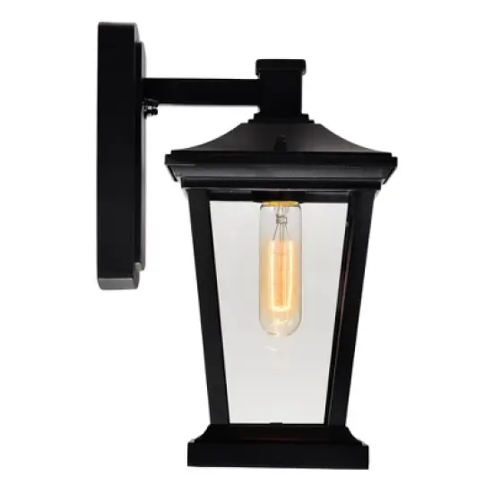 CWI Lighting,Leawood 1 Light Black Outdoor Wall Light image {1}