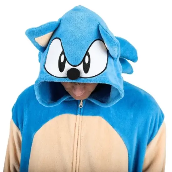 Sonic The Hedgehog Sonic Adult Hooded Kigurumi Union Suit image {1}