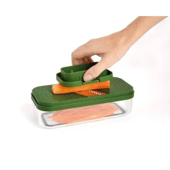 Joseph Joseph Compact 4-in-1 Chop Grate and Slice Set: Multicolored Polypropylene Salad Spinner & Bowl, Hand Wash image {5}