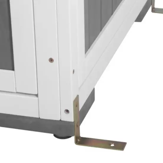 Whisen 5.5ft Outdoor Storage Shed with Waterproof Roof, Lockable Doors & Shelves image {14}