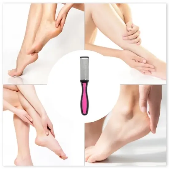 Unique Bargains Two-color Handle Foot Scrubber 1 Pc image {5}