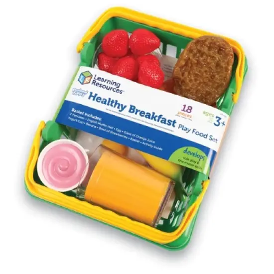 Learning Resources Play Breakfast Basket, 18 Piece Set, Ages 3+ image {3}