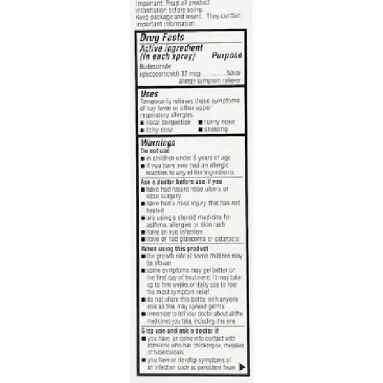 Apotex Budesonide Nasal Spray 32mcg 8.43ml image {2}