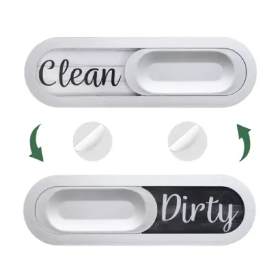 Unique Bargains Plastic Oval Non-Scratch Kitchen Dishwasher Magnet image {6}