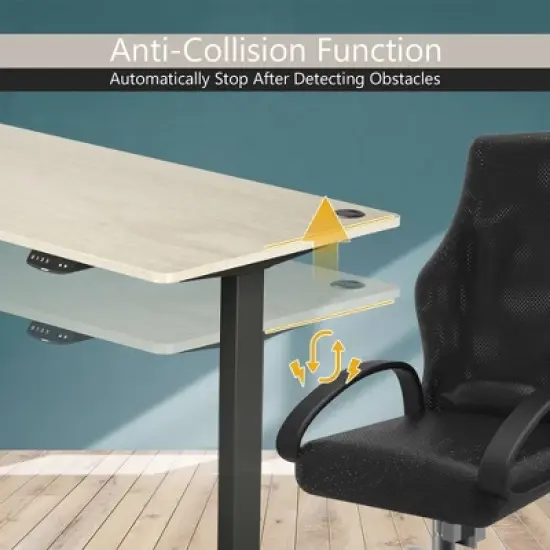 Costway Office Electric Adjustable Standing up Desk Dual Motor w/ Controller image {8}