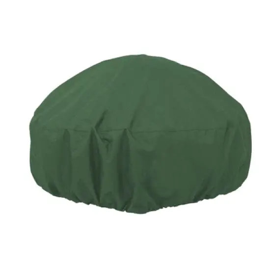 Unique Bargains Dustproof Fire pit stove Dust Cover 33.46"x33.46"x15.75" Green 1 Pc image {5}