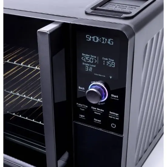 GE Profile Smart Indoor Smoker P9SBAAS6VBB: Electric Portable Indoor Grill, Galvanized Steel, 120W, No Assembly Required image {2}