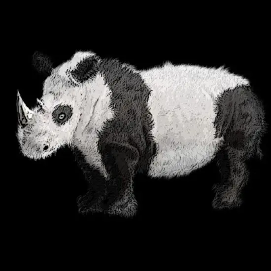 Men's Design By Humans The Wild Pandanoceros By CrazedGraphics Tank Top image {1}