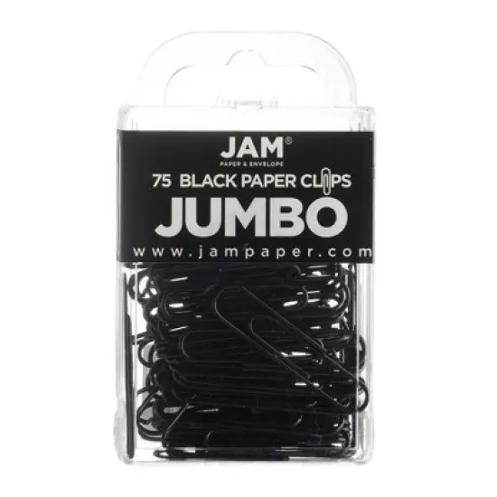 JAM Paper 2" 75pk Colorful Jumbo Paper Clips - Large image {3}