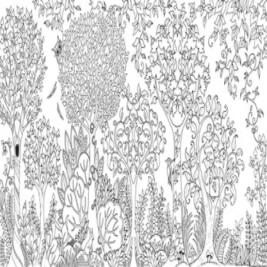 Enchanted Forest: An Inky Quest And Coloring Book - By Johanna Basford ( Paperback ) image {3}