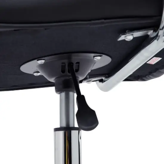 HOMCOM Modern Computer Desk Office Chair with Upholstered PU Leather, Adjustable Heights, Swivel 360 Wheels image {6}