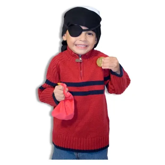 Melissa & Doug Wooden Pirate Chest Pretend Play Set image {1}