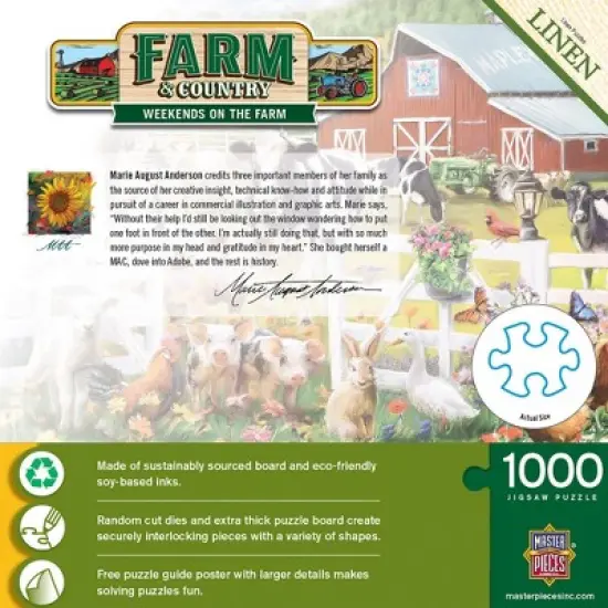 MasterPieces 1000 Piece Puzzle - Weekends On the Farm - 19.25"x26.75" image {3}