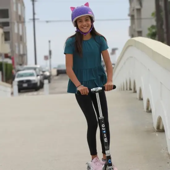 Krash! Youth Leopard Kitty Helmet - Purple image {5}