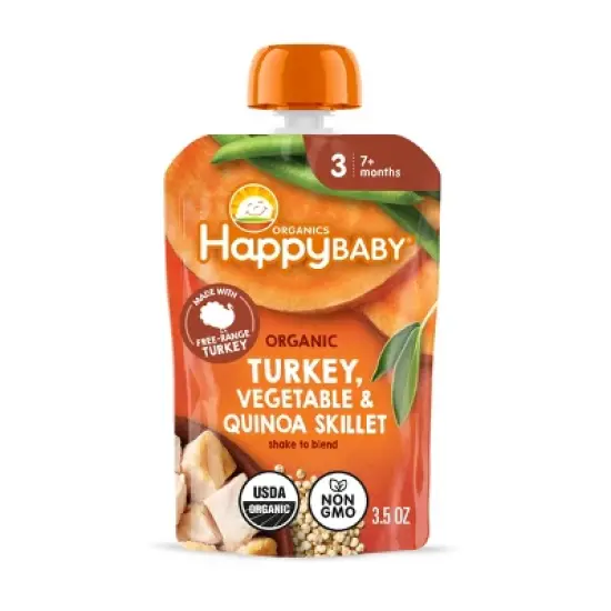 Happy Baby Organics Savory Blends Stage 3 Baby Food Puree - 3.5oz image {6}