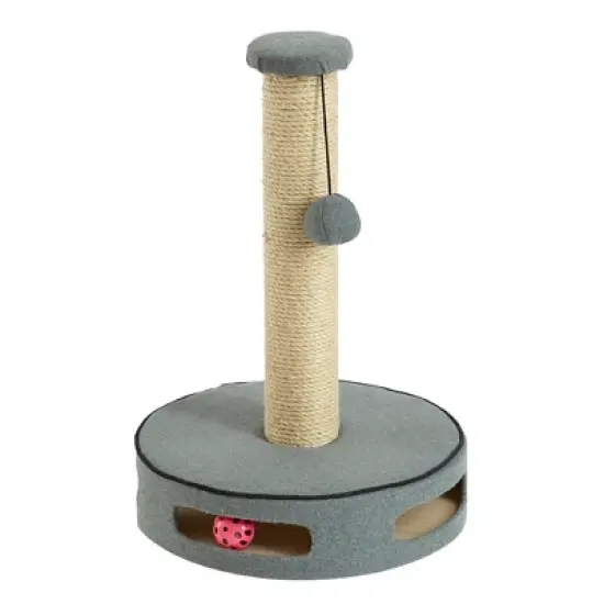 Two by Two Gainesville - Gray Cat Scratching Post Cat Furniture - 19.7 in. Tall image {9}