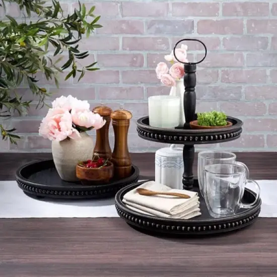 The Lakeside Collection Beaded Tabletop Serving Collection image {2}