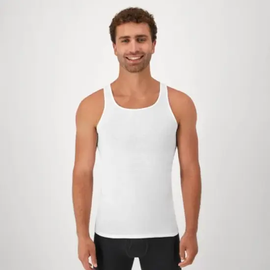Hanes Men's 6pk Tanks - White image {1}
