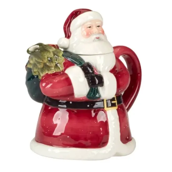 Certified International 28 fl oz Santa's Secret Teapot image {1}