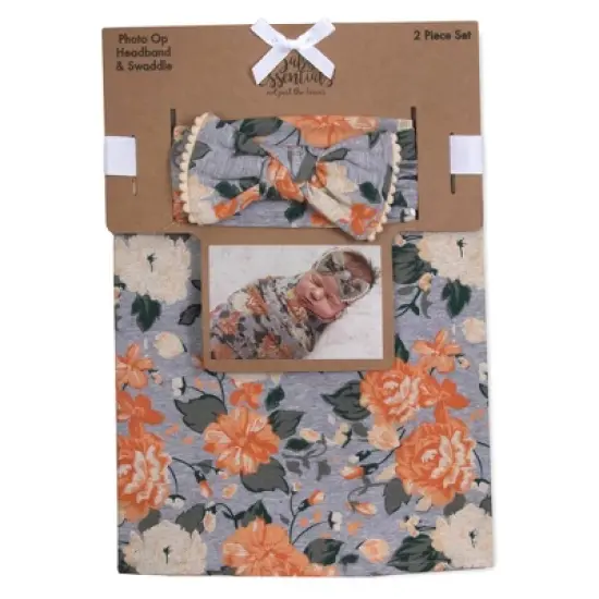 Baby Essentials Rose Floral Swaddle Blanket image {6}