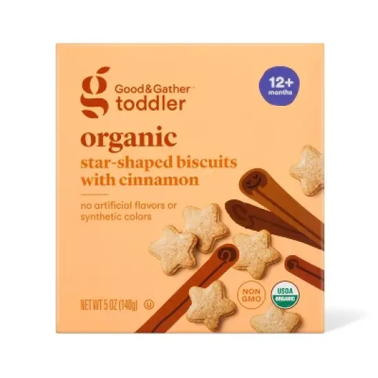Organic Toddler Snack - Honey & Cinnamon Whole Grain Biscuit 5oz - Good & Gather&trade; image {4}