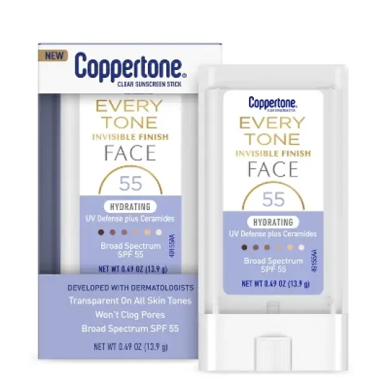 Coppertone Every Tone Sunscreen Face Stick - SPF 55+ - 0.49 fl oz image {14}