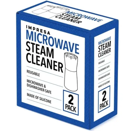 Impresa [2 Pack] Blue Microwave Steam Cleaner - Microwave Cleaner Steam Device - Just Add Vinegar and Water image {6}