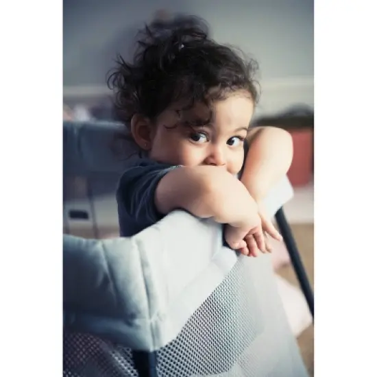 BABYBJ&Ouml;RN Travel Crib Light - Light  Silver image {6}