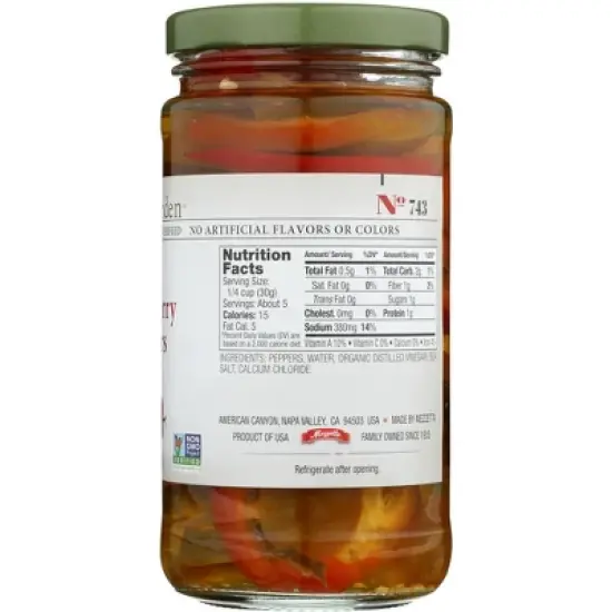 Jeff's Garden Sliced Hot Cherry Peppers - Case of 6/12 oz image {4}