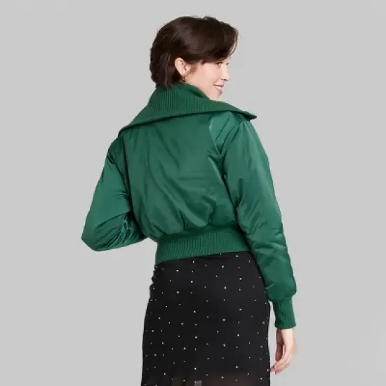 Women's Satin Bomber Jacket - Wild Fable&trade; image {2}