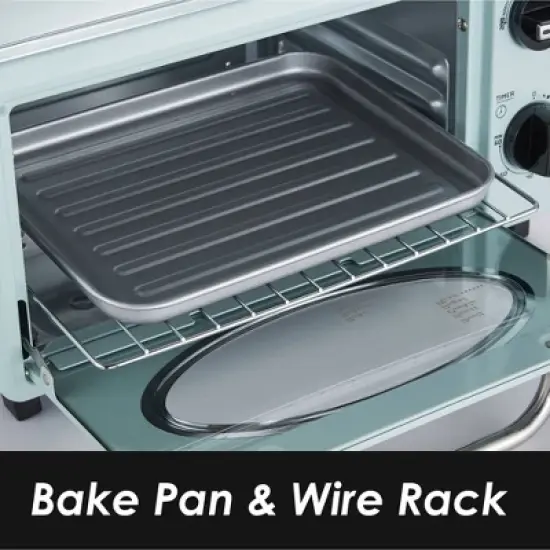 Elite Cuisine 10L Retro Toaster Oven - Mint image {1}